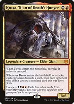 Matte Finish Theros Beyond Death Kroxa, Titan of Death's Hunger ( #221 )