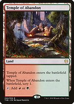 Matte Finish Theros Beyond Death Temple of Abandon ( #244 )