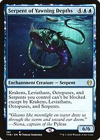 Matte Finish Theros Beyond Death Serpent of Yawning Depths ( #291 )