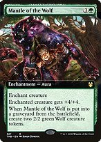 Matte Finish Theros Beyond Death Mantle of the Wolf ( #327 )