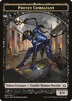 Glossy Finish Hour of Devastation Tokens Proven Combatant ( #5 )