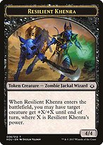 Glossy Finish Hour of Devastation Tokens Resilient Khenra ( #6 )