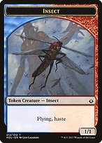 Glossy Finish Hour of Devastation Tokens Insect ( #12 )