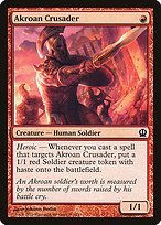 Matte Finish Theros Akroan Crusader ( #111 )