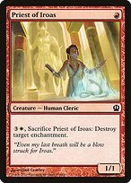 Matte Finish Theros Priest of Iroas ( #134 )