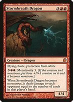 Matte Finish Theros Stormbreath Dragon ( #143 )