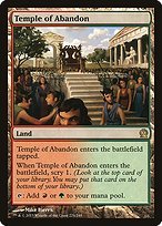 Matte Finish Theros Temple of Abandon ( #224 )