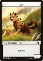 Matte Finish Ikoria: Lair of Behemoths Tokens Cat ( #1 )