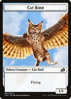 Matte Finish Ikoria: Lair of Behemoths Tokens Cat Bird ( #2 )