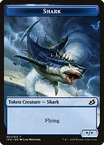 Matte Finish Ikoria: Lair of Behemoths Tokens Shark ( #7 )