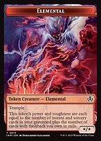 Matte Finish Innistrad Remastered Tokens Elemental ( #13 )