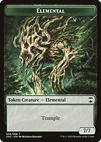 Glossy Finish Kaldheim Commander Tokens Elemental ( #6 )