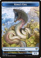 Glossy Finish Kaldheim Tokens Koma's Coil ( #7 )