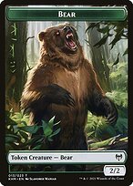 Glossy Finish Kaldheim Tokens Bear ( #13 )