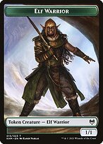 Glossy Finish Kaldheim Tokens Elf Warrior ( #15 )