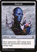 Matte Finish Kaladesh Tokens Dovin Baan Emblem ( #12 )