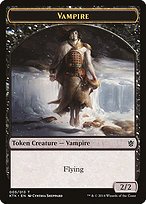 Matte Finish Khans of Tarkir Tokens Vampire ( #5 )