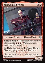 Matte Finish Avatar: The Last Airbender Zuko, Exiled Prince ( #163 )