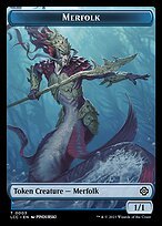 Glossy Finish The Lost Caverns of Ixalan Commander Tokens Merfolk ( #3 )