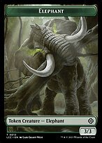 Glossy Finish The Lost Caverns of Ixalan Commander Tokens Elephant ( #12 )