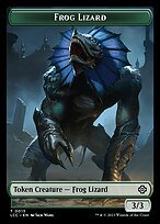 Glossy Finish The Lost Caverns of Ixalan Commander Tokens Frog Lizard ( #13 )
