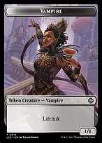Glossy Finish The Lost Caverns of Ixalan Commander Tokens Vampire ( #14 )