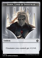 Glossy Finish The Lost Caverns of Ixalan Commander Tokens Sorin, Lord of Innistrad Emblem ( #16 )