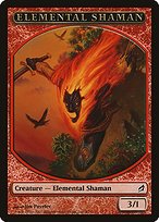 Matte Finish Lorwyn Tokens Elemental Shaman ( #6 )