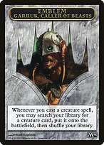 Matte Finish Magic 2014 Tokens Garruk, Caller of Beasts Emblem ( #13 )