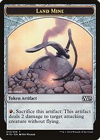 Matte Finish Magic 2015 Tokens Land Mine ( #12 )