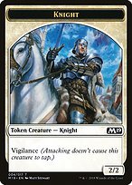 Glossy Finish Core Set 2019 Tokens Knight ( #4 )