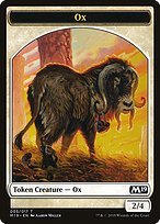 Glossy Finish Core Set 2019 Tokens Ox ( #5 )