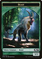 Glossy Finish Core Set 2019 Tokens Beast ( #12 )