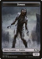 Glossy Finish Core Set 2021 Tokens Zombie ( #7 )