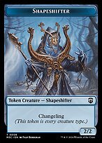 Glossy Finish Modern Horizons 3 Commander Tokens Shapeshifter ( #8 )