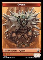 Glossy Finish Modern Horizons 3 Commander Tokens Goblin ( #13 )