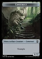 Glossy Finish Modern Horizons 3 Commander Tokens Construct ( #24 )