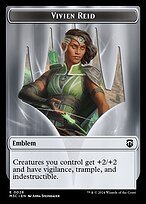 Glossy Finish Modern Horizons 3 Commander Tokens Vivien Reid Emblem ( #28 )