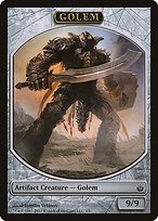 Glossy Finish Mirrodin Besieged Tokens Golem ( #3 )