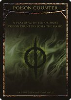 Glossy Finish Mirrodin Besieged Tokens Poison Counter ( #6 )