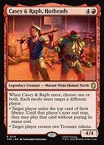 Matte Finish Teenage Mutant Ninja Turtles Eternal Casey & Raph, Hotheads ( #114 )