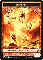 Glossy Finish Modern Horizons Tokens Elemental ( #8 )