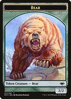 Glossy Finish Modern Horizons Tokens Bear ( #11 )