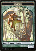 Glossy Finish Modern Horizons Tokens Squirrel ( #15 )