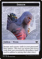 Glossy Finish Modern Horizons Tokens Wrenn and Six Emblem ( #21 )