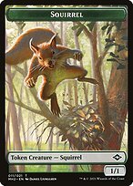 Matte Finish Modern Horizons 2 Tokens Squirrel ( #11 )