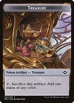 Matte Finish Modern Horizons 2 Tokens Treasure ( #21 )