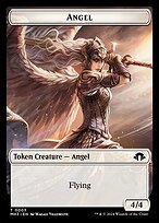 Glossy Finish Modern Horizons 3 Tokens Angel ( #3 )