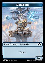Glossy Finish Modern Horizons 3 Tokens Moonfolk ( #12 )