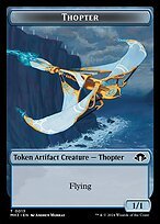 Glossy Finish Modern Horizons 3 Tokens Thopter ( #13 )